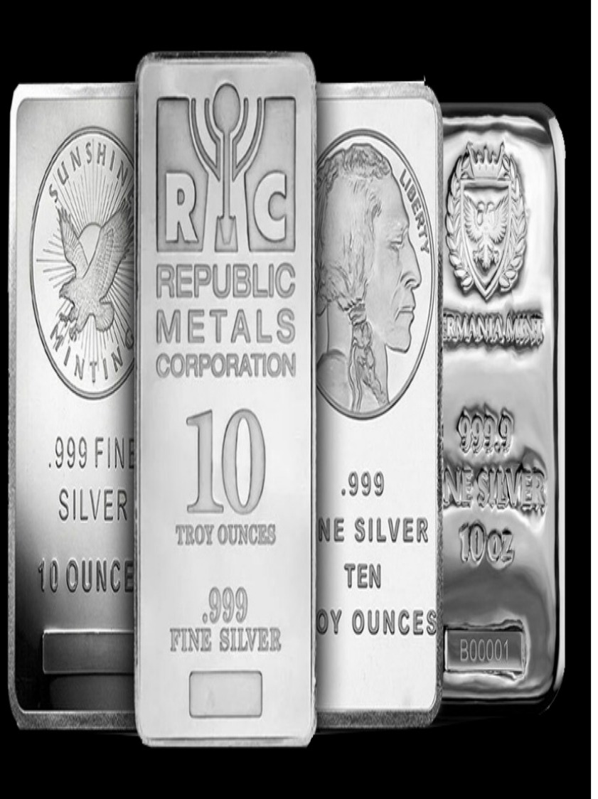 10 Ounce Silver Bar ( Random Brands)